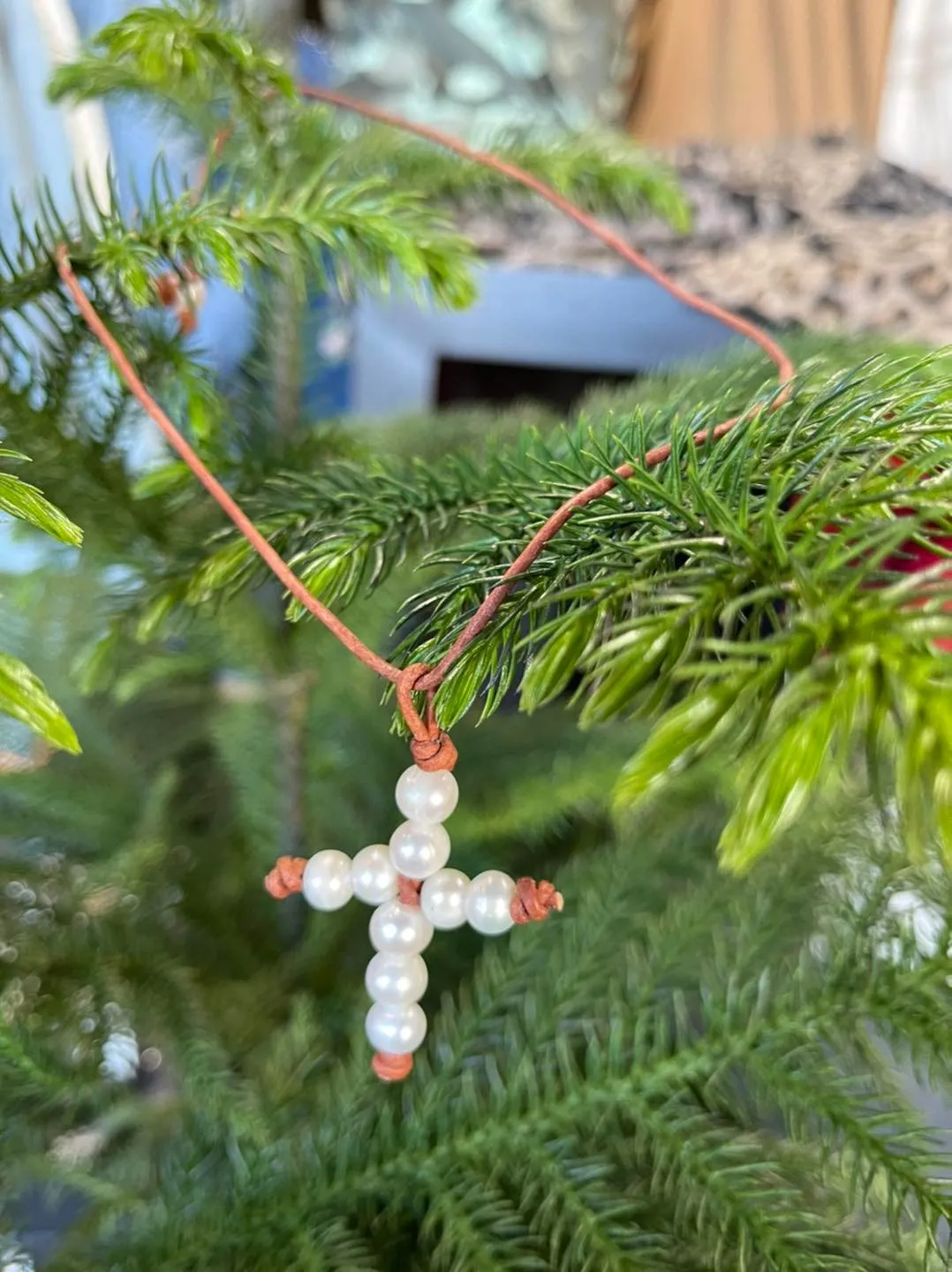 Always With You Cross Pearl Necklace