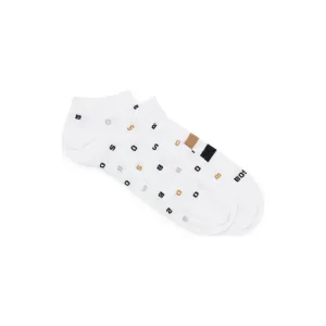 BOSS SHORT SOCKS WITH EXCLUSIVE DETAILS IN A PACK OF TWO