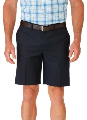 CAIRNS FLAT FRONT NAVY FLEXIWAIST FLEXIWAIST SHORT