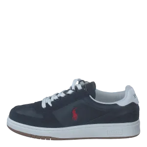 Court Leather-Suede Sneaker Newport Navy / RL2000 Red PP