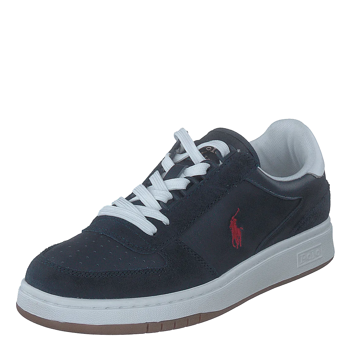 Court Leather-Suede Sneaker Newport Navy / RL2000 Red PP