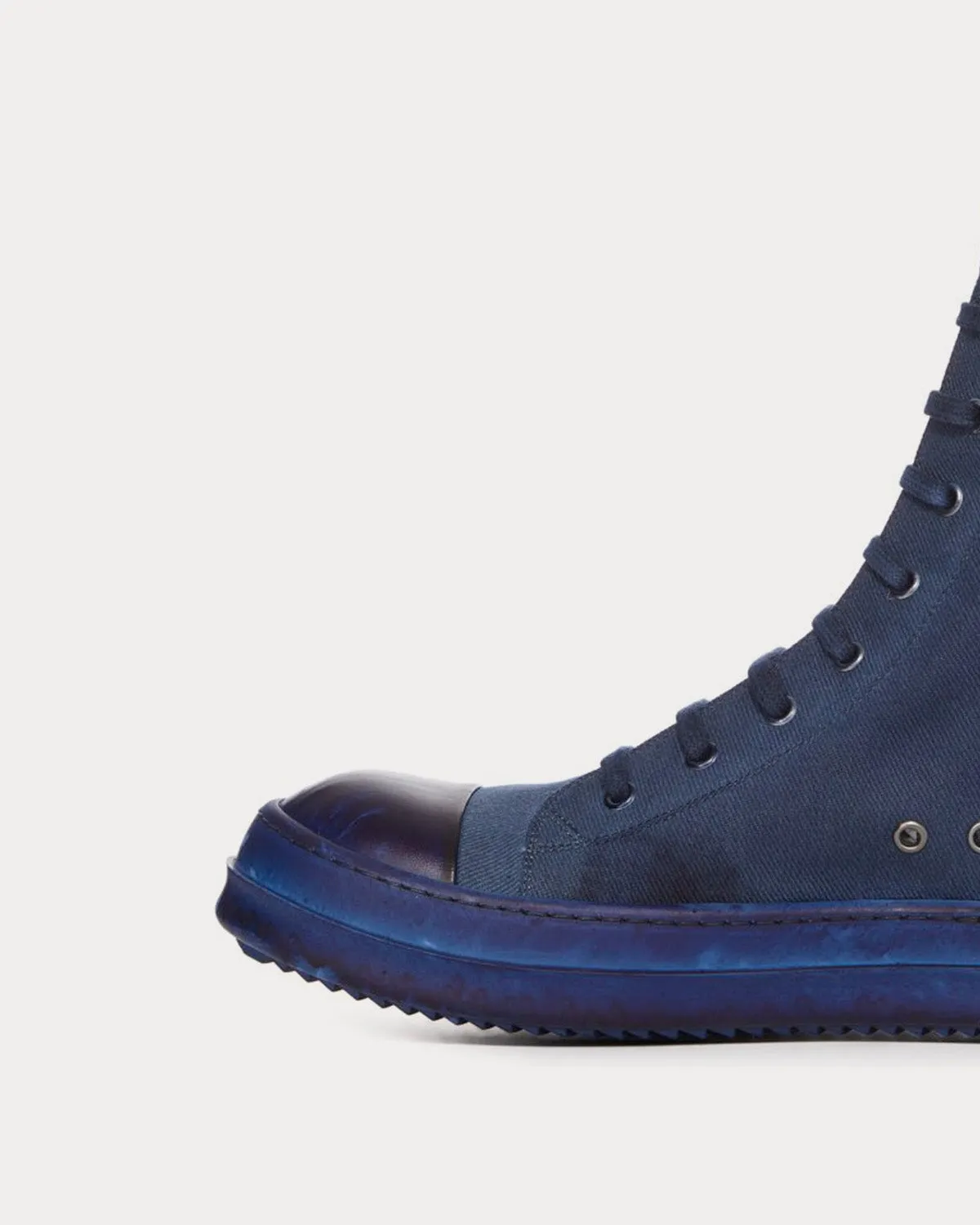Denim Indigo High Top Sneakers