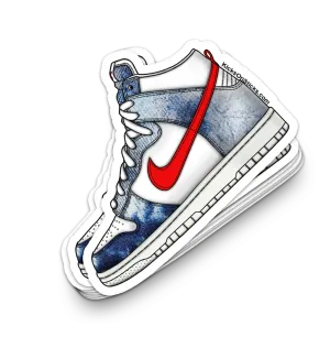Dunk High "Washed Denim" Sneaker Sticker