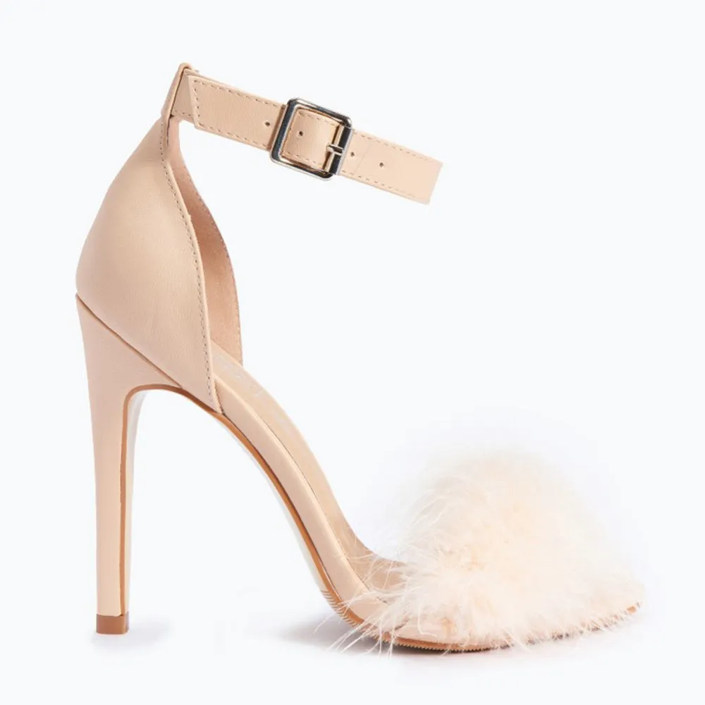 FUR STRAP STILETTOS
