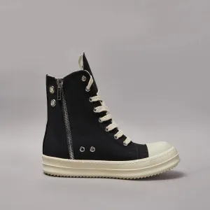 H.Q High tops dupe denim canvas sneakers