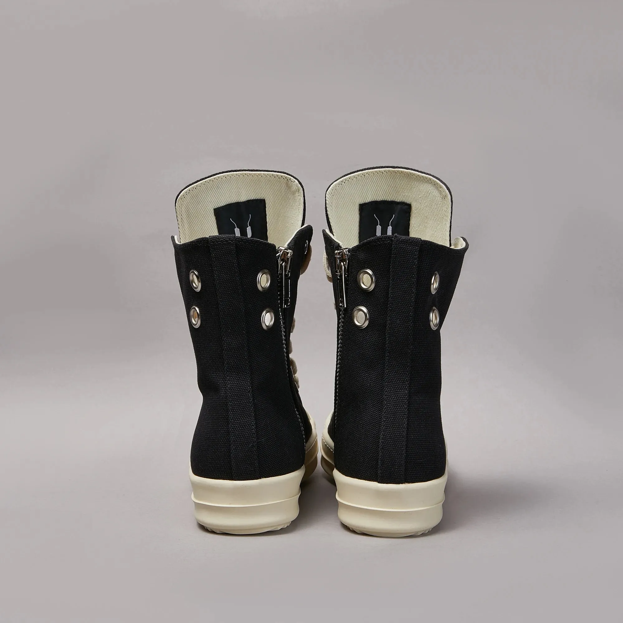 H.Q High tops dupe denim canvas sneakers