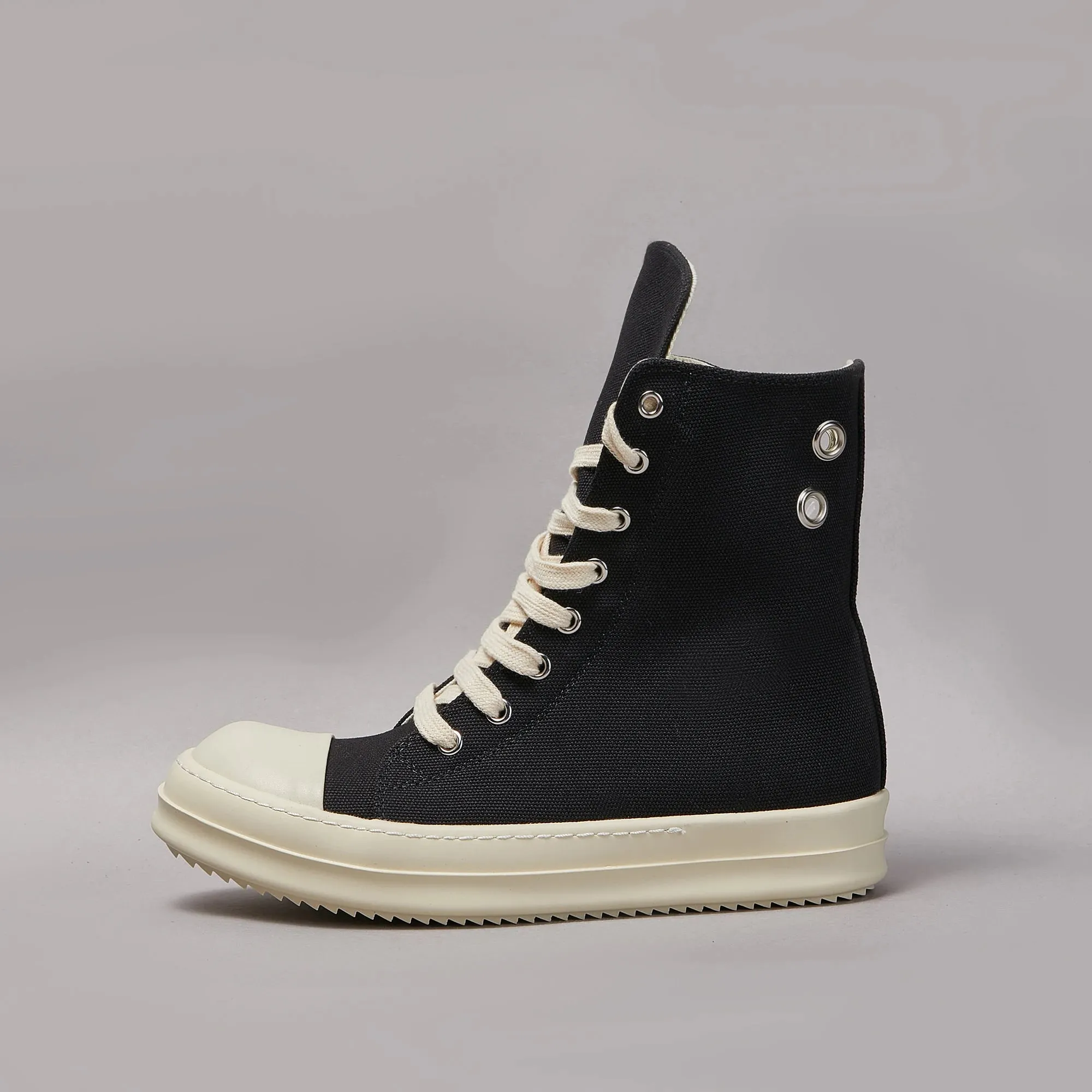 H.Q High tops dupe denim canvas sneakers