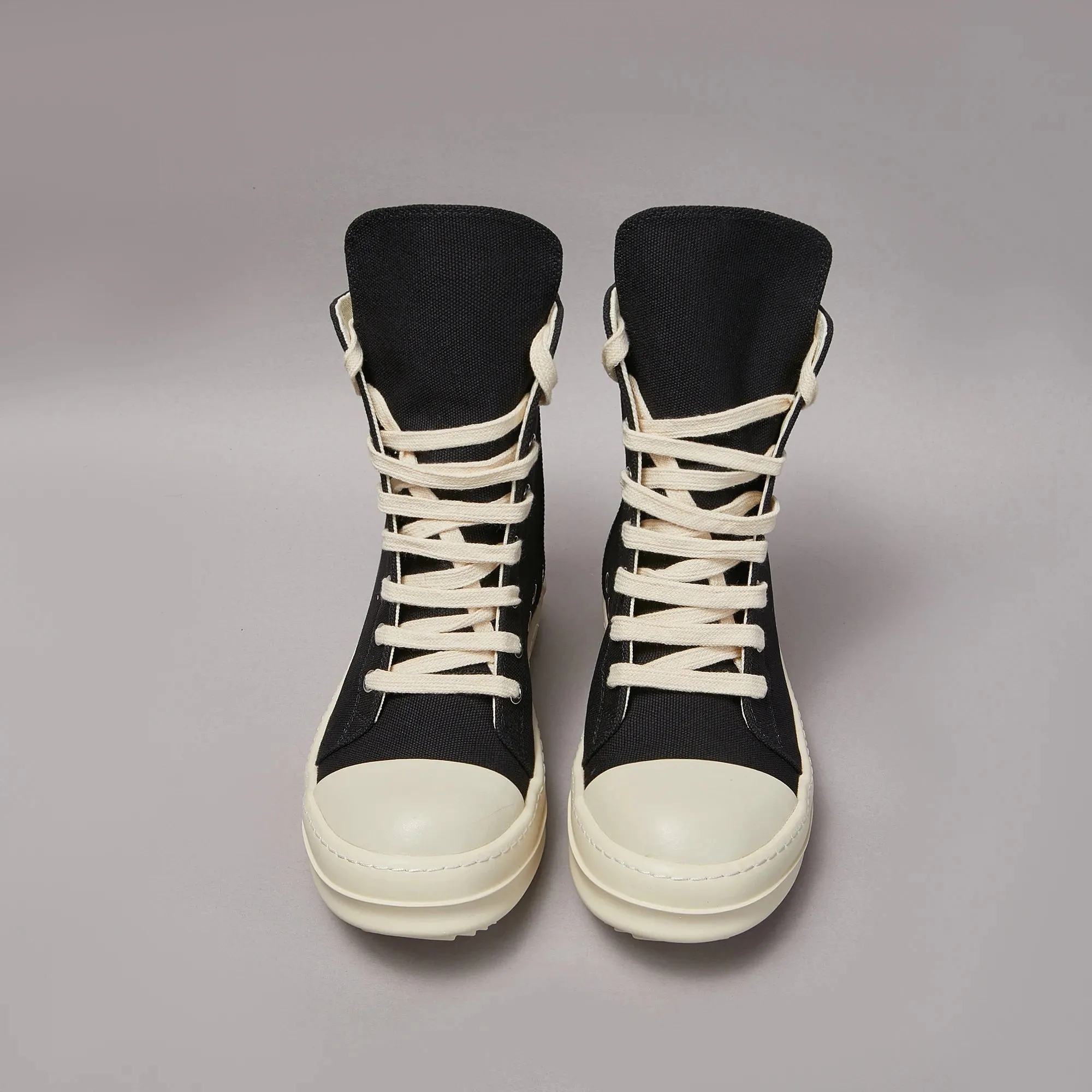 H.Q High tops dupe denim canvas sneakers