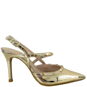 Lodi Solenia Gold Metallic Stilettos