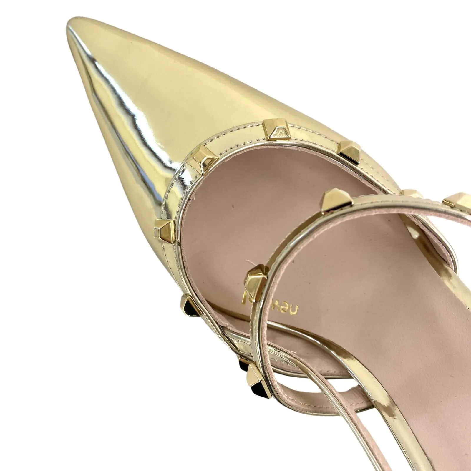 Lodi Solenia Gold Metallic Stilettos