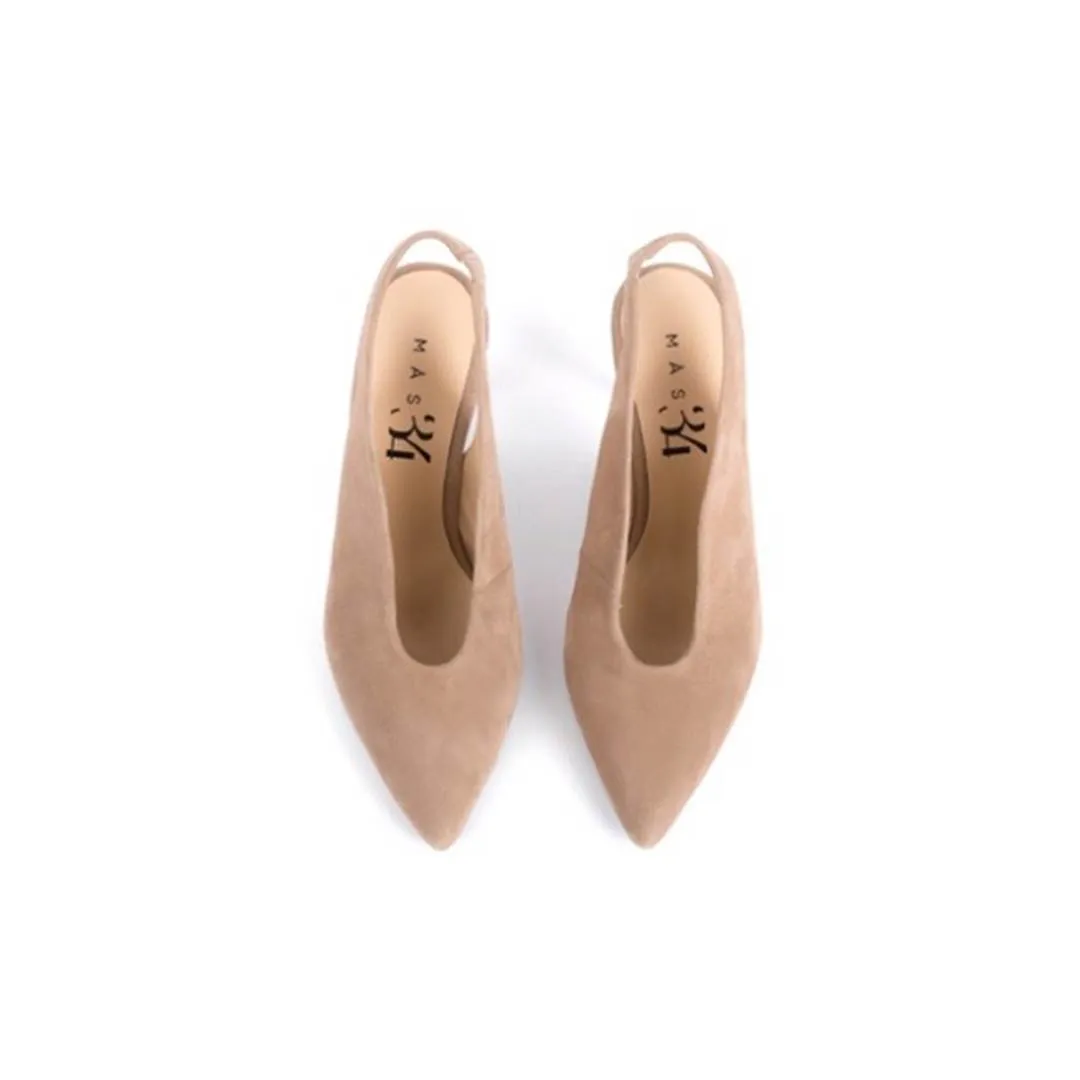 MANUELA STILETTOS MINK SUEDE 8CM HEEL