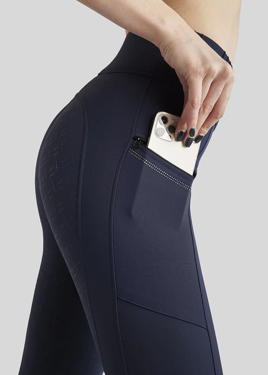 MoRosie Pintucks Pull On with Crystals - Navy, Fullgrip