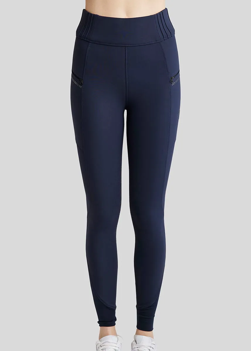 MoRosie Pintucks Pull On with Crystals - Navy, Fullgrip