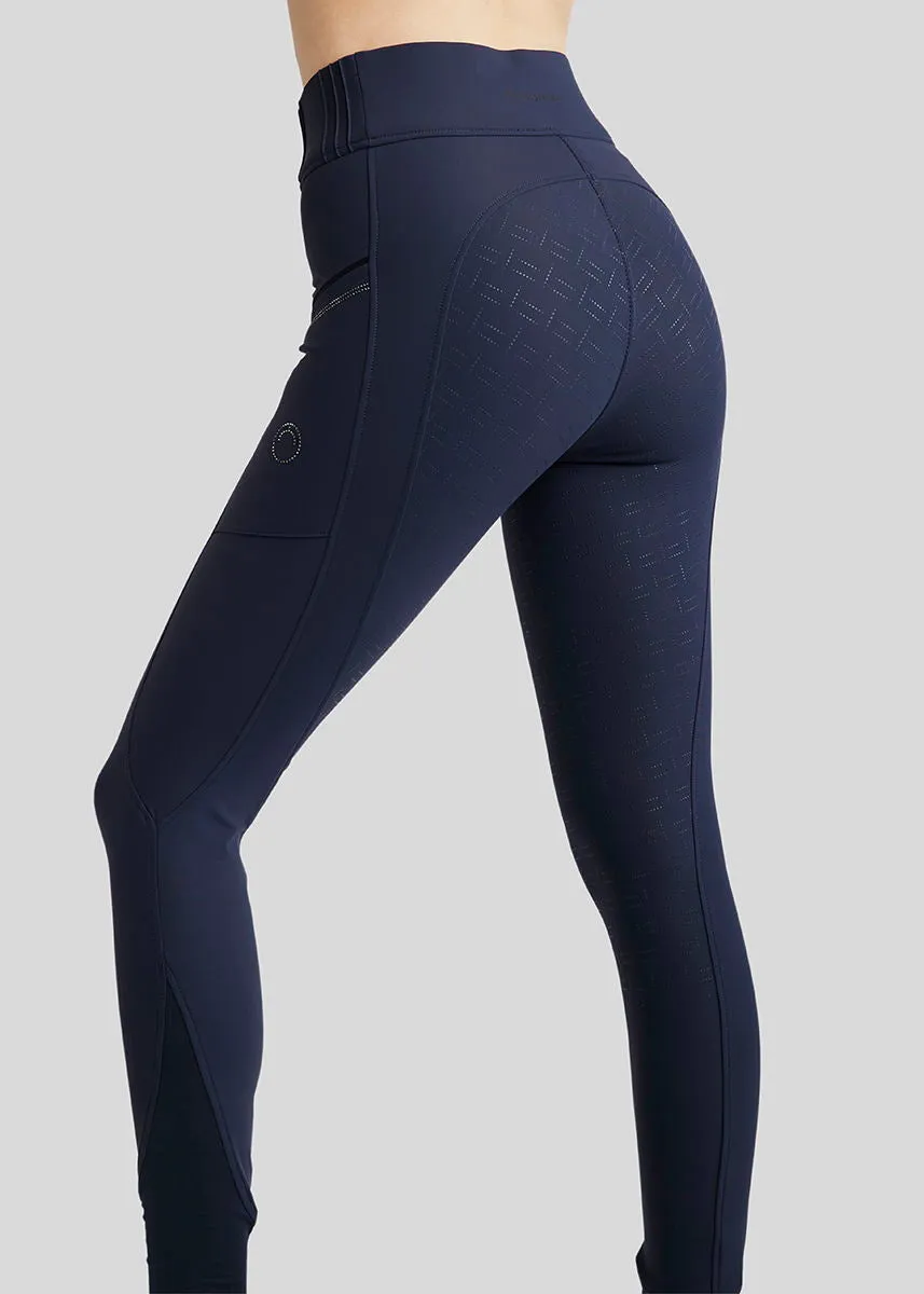 MoRosie Pintucks Pull On with Crystals - Navy, Fullgrip