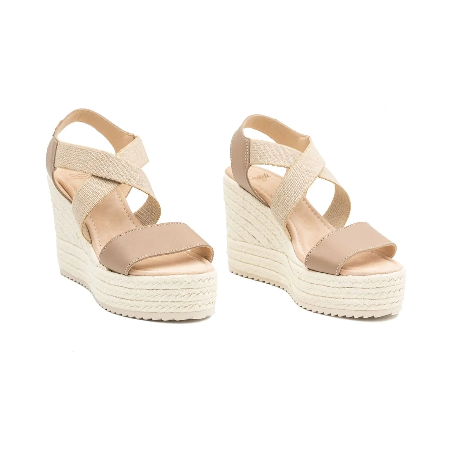 Open Toe Leather Espadrille - 2159 H Retro Ciervo