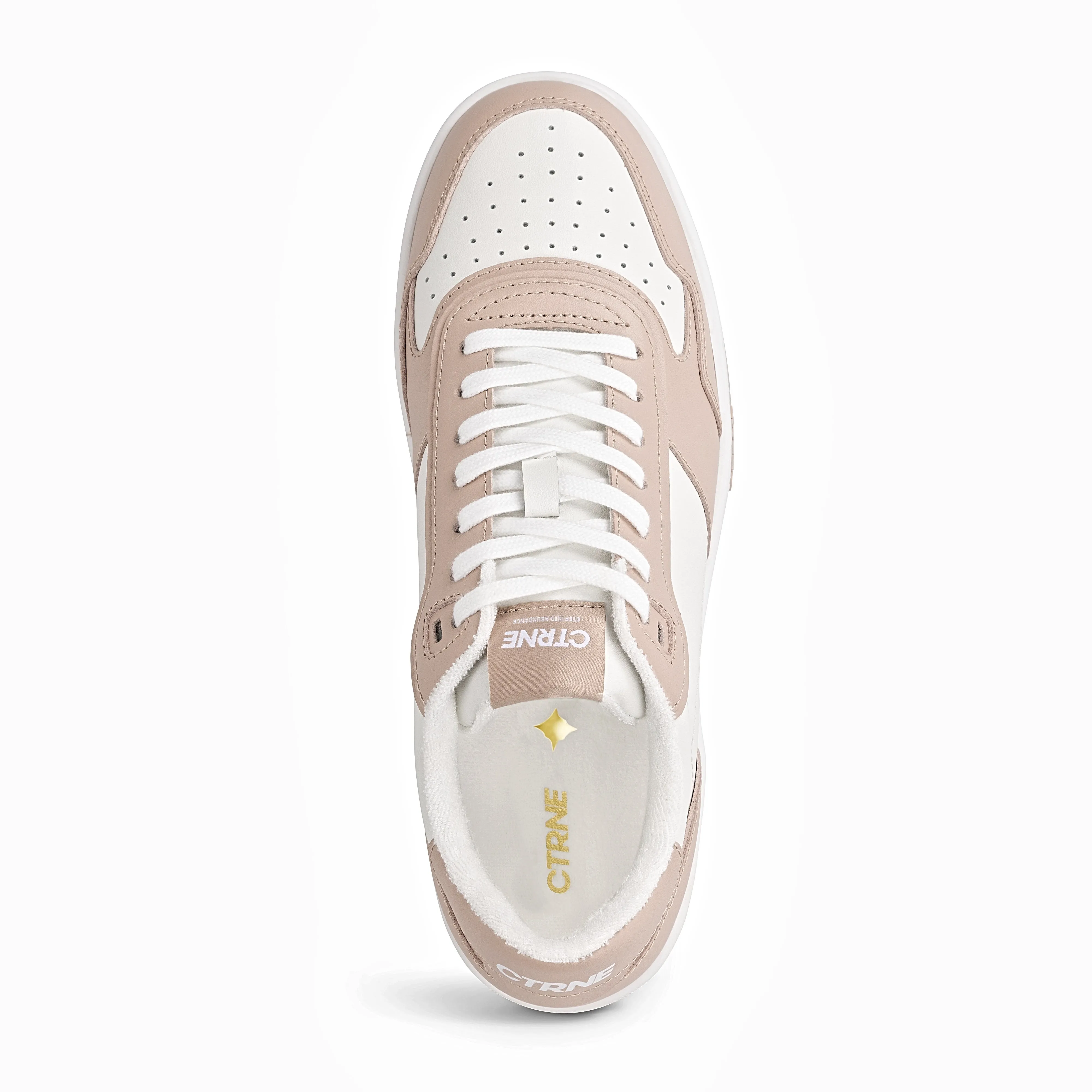 Orgonite Manifest Sneaker in White/Pink/Leather