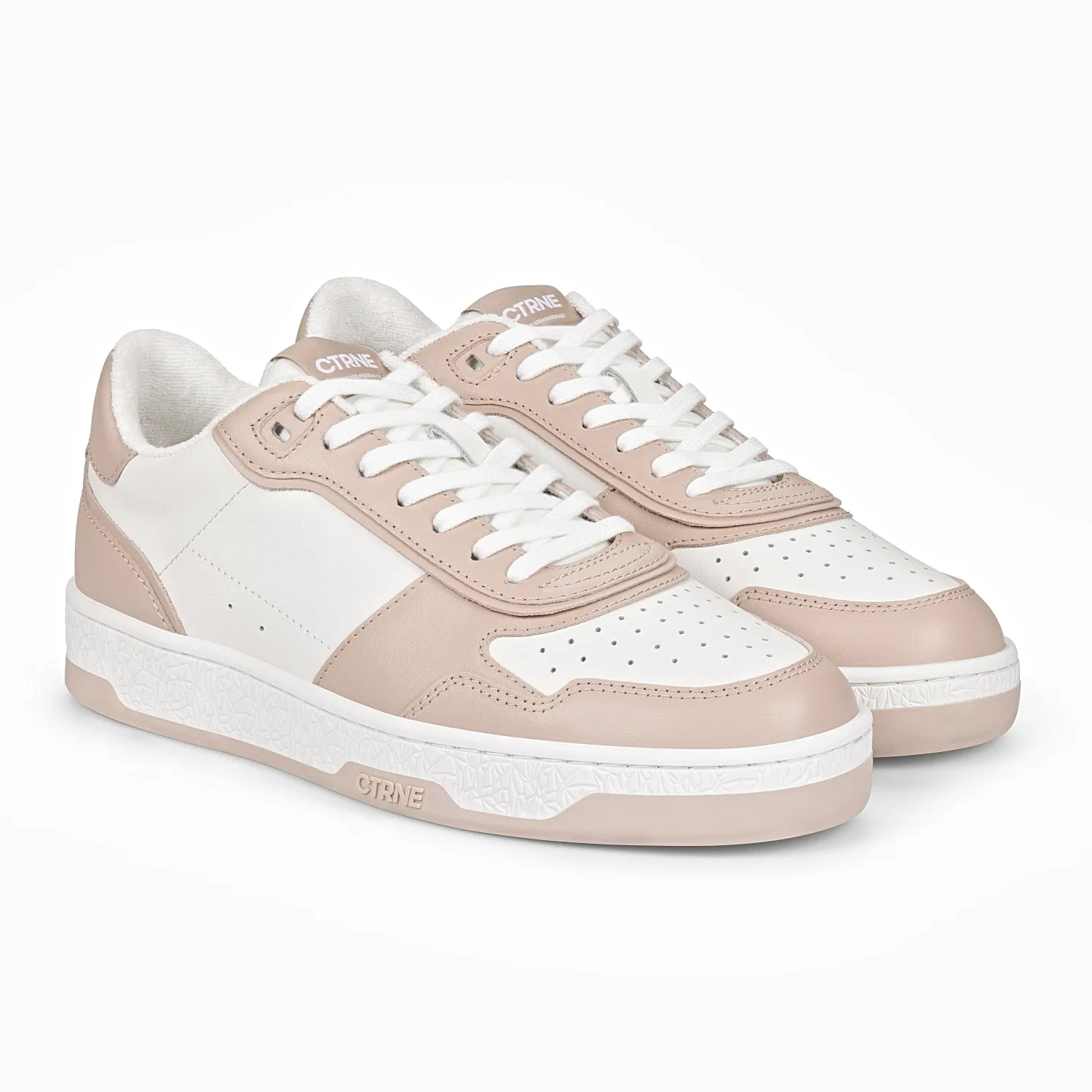 Orgonite Manifest Sneaker in White/Pink/Leather
