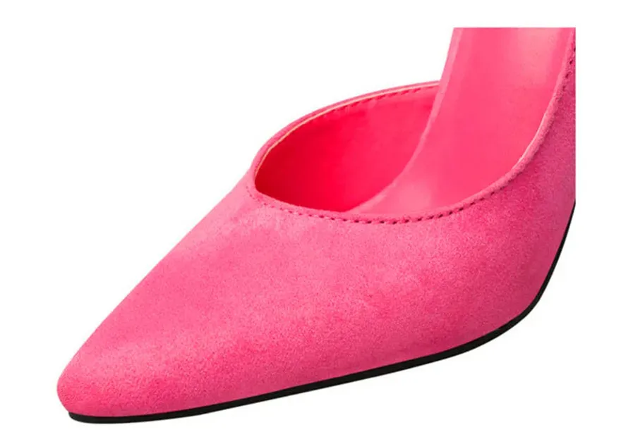 Pointed toe faux Suede High Heels pump shoes