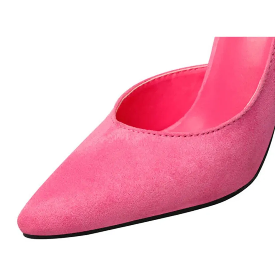 Pointed toe faux Suede High Heels pump shoes