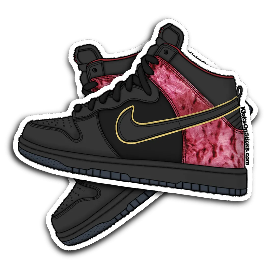 SB Dunk High "Bloody Sunday" Sneaker Sticker