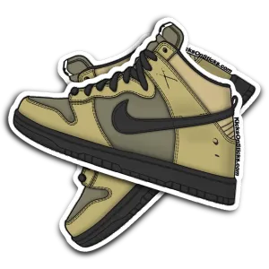 SB Dunk High "Chromeball" Sneaker Sticker