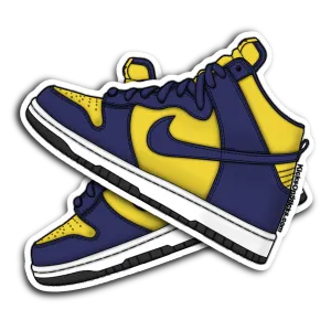 SB Dunk High "Michigan" Sneaker Sticker