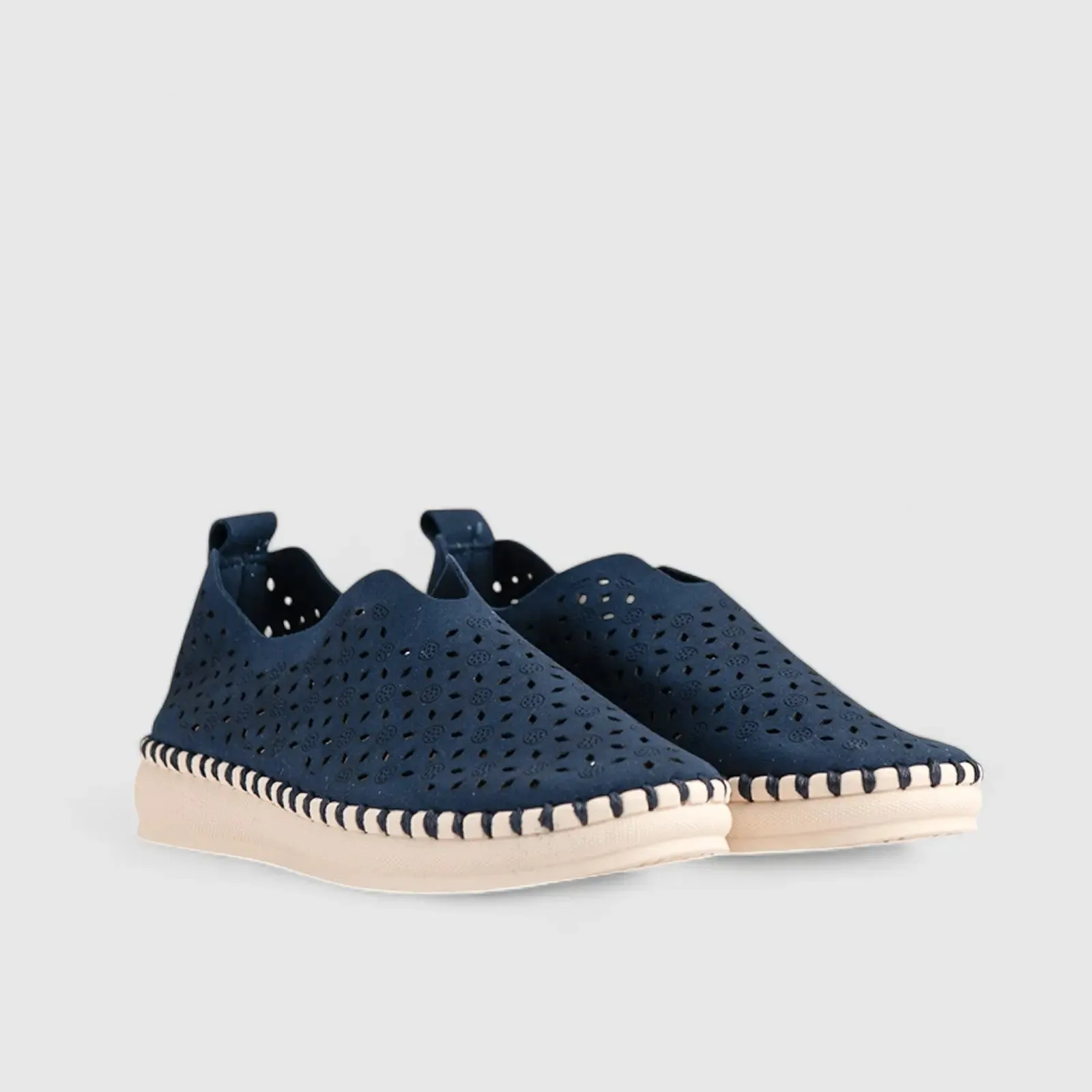 Sienna Comfort Slip On Casuals Navy 01367