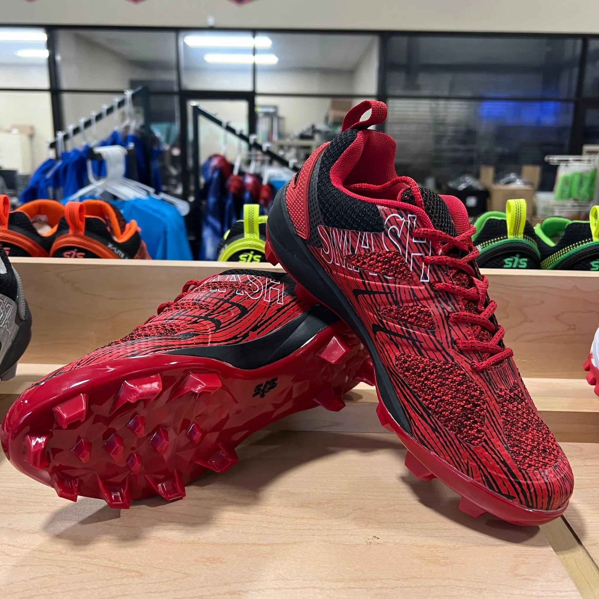 Smash It Sports X Lite Molded Cleat - Red