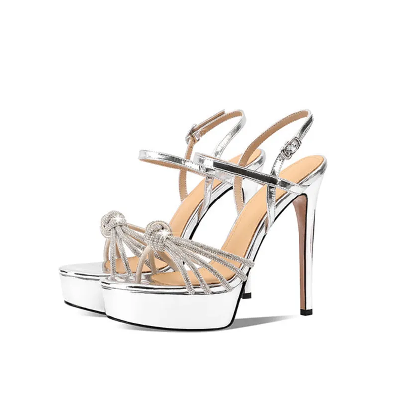 Veltique Croctex Wedding Stilettos Sandals