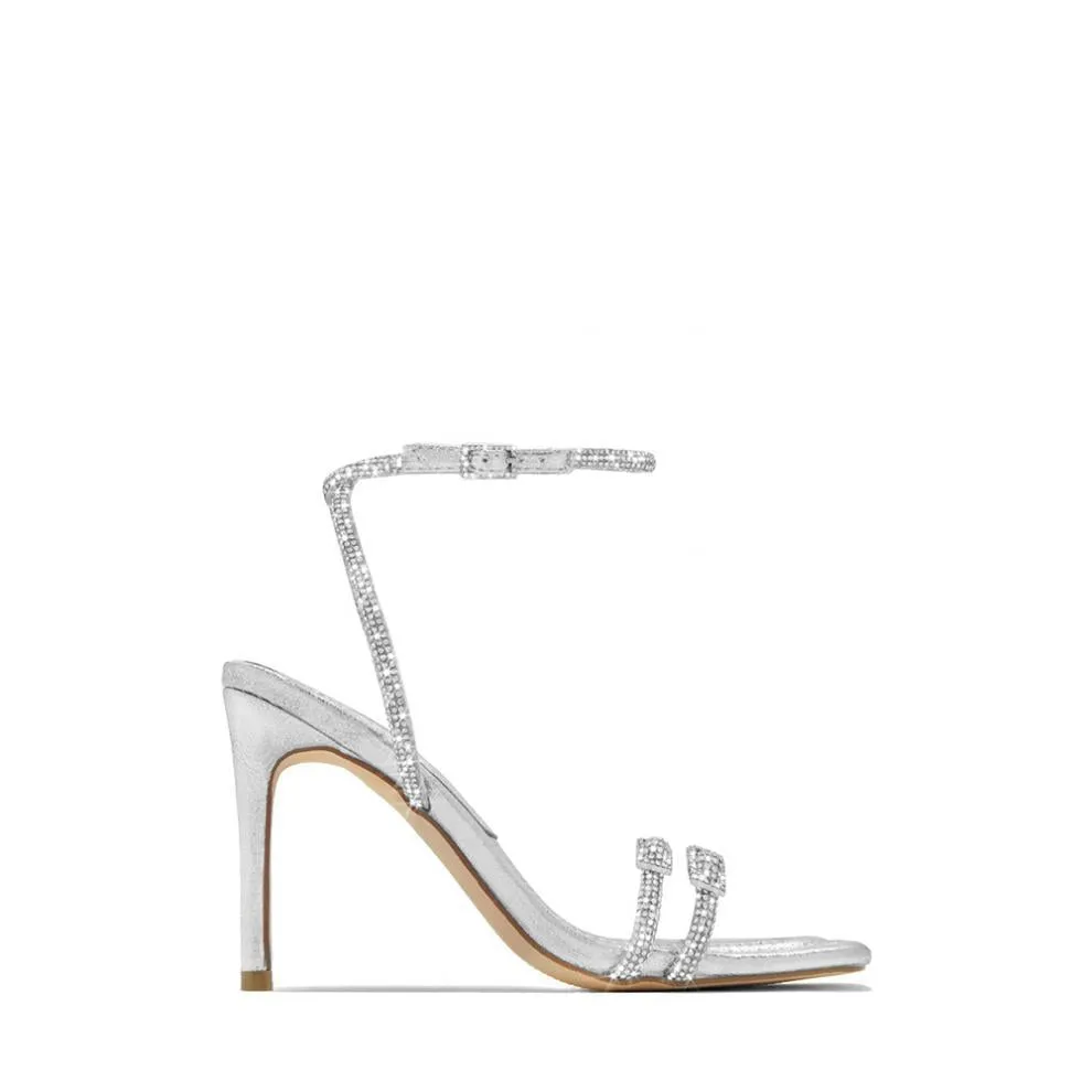 Women’s High Heel Rhinestone Stiletto Sandals