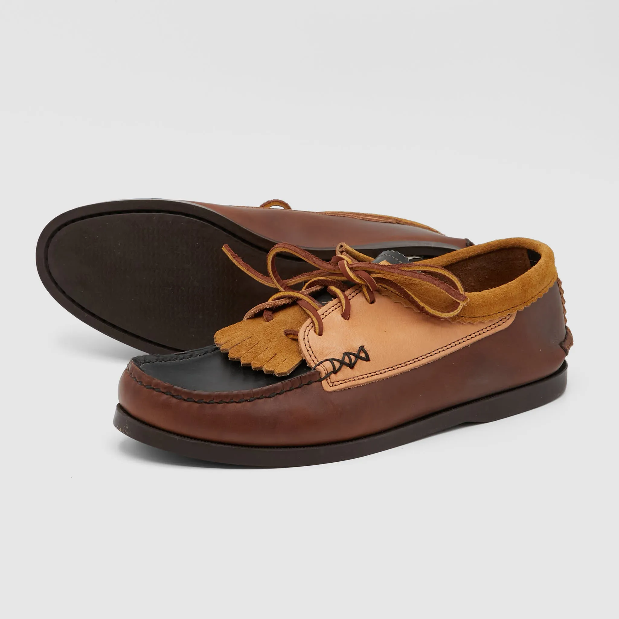 Yuketen Blucher Moc Toe Shoe with Kiltie