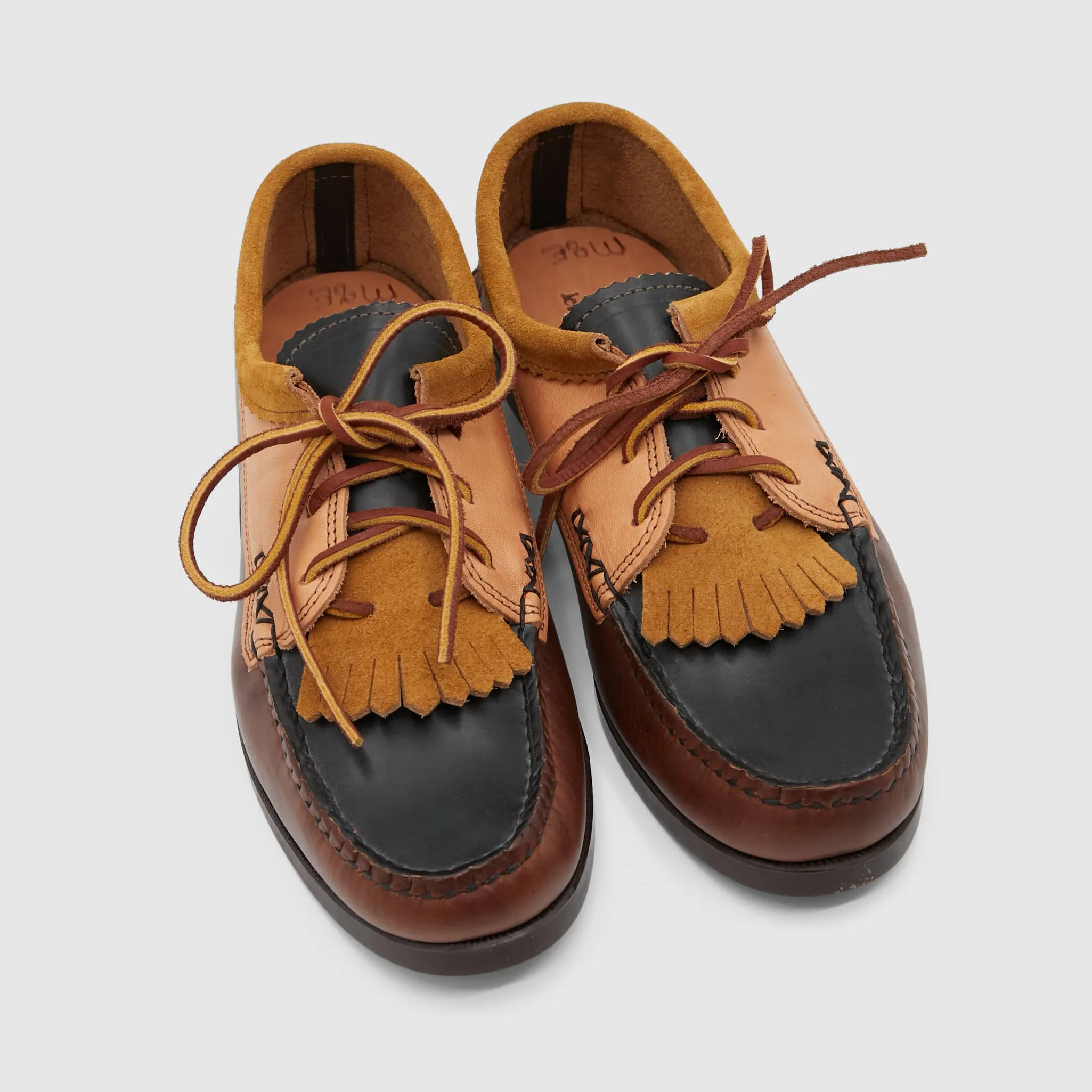 Yuketen Blucher Moc Toe Shoe with Kiltie